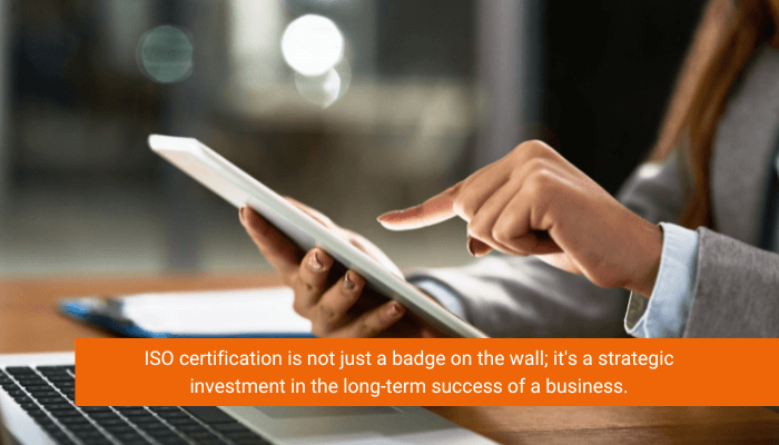 Impact of ISO Certification on sales